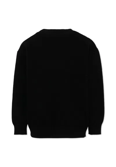 Givenchy Logo-intarsia Sweater In Black