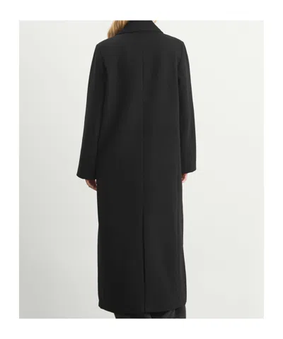 Samsoe & Samsoe Sajill Double-breasted Coat In Black
