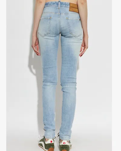 Dsquared2 Belt Loop Jeans In Blue