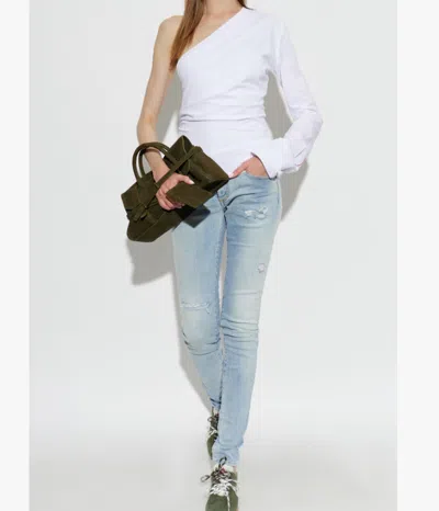 Dsquared2 Belt Loop Jeans In Blue