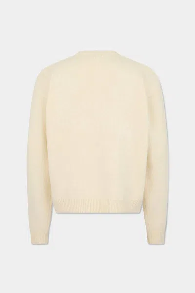 Dsquared2 Crew-neck Sweater In Metallic