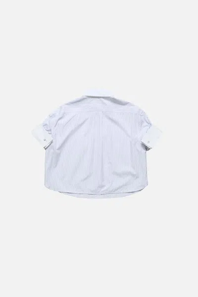 Acne Studios Pinstriped-pattern Button-down Shirt In Blue