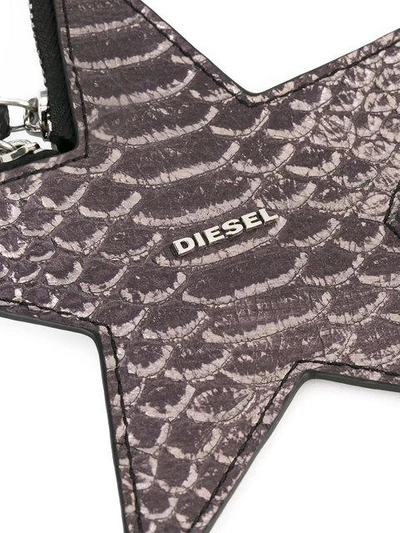 Shop Diesel Star Keyring - Metallic