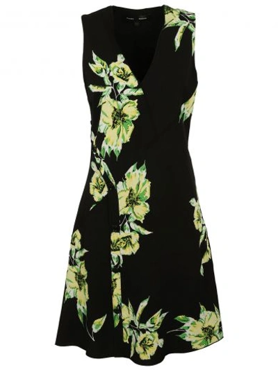 Shop Proenza Schouler Floral Print Dress In Black/green
