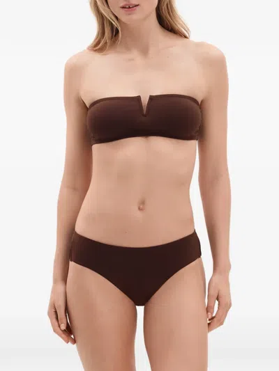 Eres Soupless Bikini Bottoms In Brown