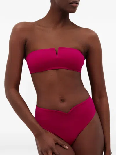 Eres Arcade Strapless Bikini Top In Pink