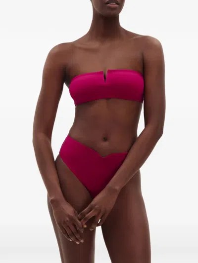 Eres Arcade Strapless Bikini Top In Pink