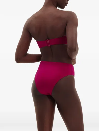 Eres Arcade Strapless Bikini Top In Pink