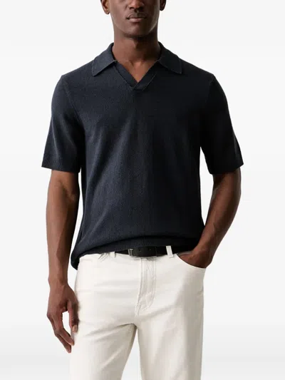 Marc O'polo Polo-collar T-shirt In Blue