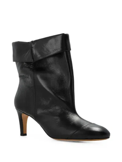 Isabel Marant Eldra Fold-over Ankle Boots In Black
