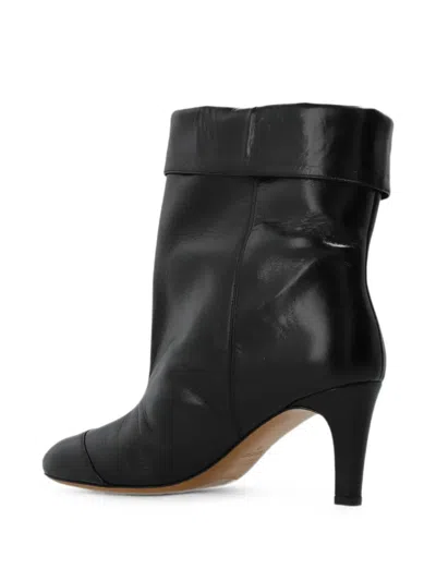 Isabel Marant Eldra Fold-over Ankle Boots In Black