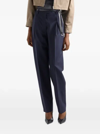 Prada Light Mohair Pants In White