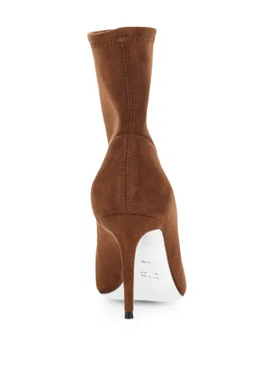 Casadei Stretch Camel Pointed-toe Ankle Boot In Brown