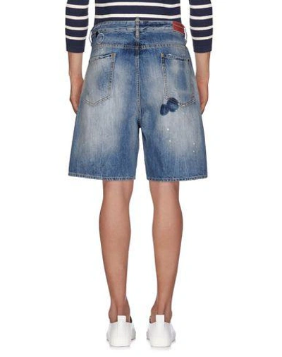 Shop Dsquared2 Denim Shorts In Blue