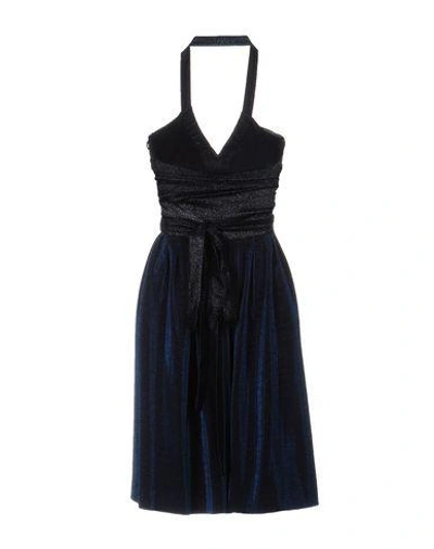 Shop Diane Von Furstenberg Short Dresses In Dark Blue