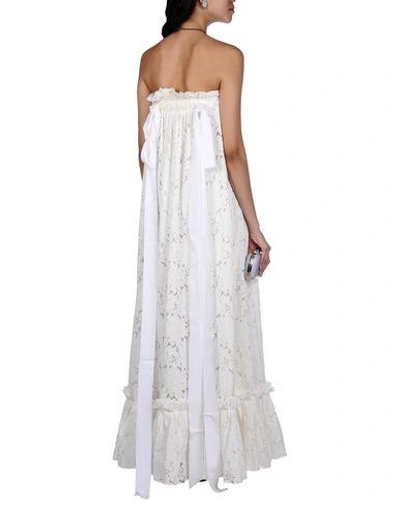 Shop Lanvin Long Dresses In White