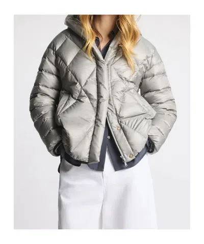 Fay Down Jacket In Ultralight Nylon In Gray