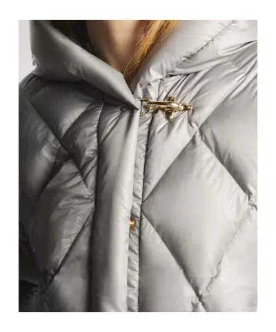 Fay Down Jacket In Ultralight Nylon In Gray