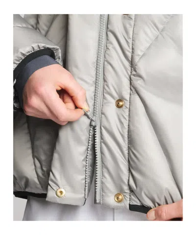Fay Down Jacket In Ultralight Nylon In Gray