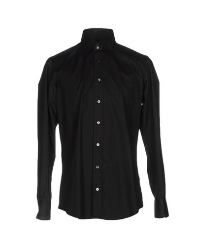 Dolce & Gabbana Solid Colour Shirt In Black
