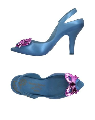 Vivienne Westwood Anglomania Sandals In Slate Blue