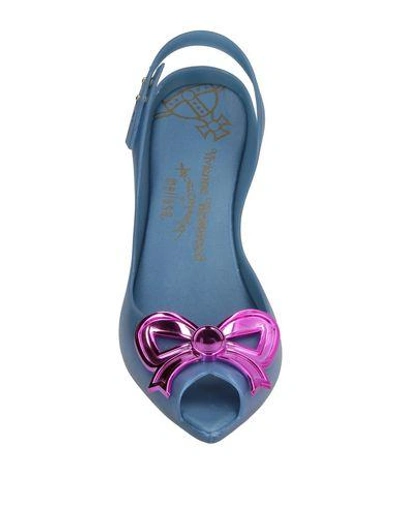 Shop Vivienne Westwood Anglomania Sandals In Slate Blue