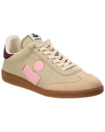 Isabel Marant Beth Leather Sneaker In Beige
