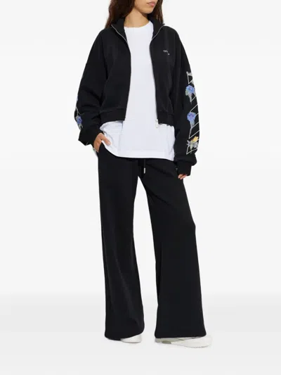 Off-white Logo-detail Drawstring Track Pants In Black