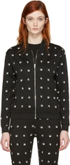 MCQ BY ALEXANDER MCQUEEN Black Swallows Bomber Jacket