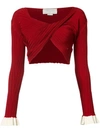 ESTEBAN CORTAZAR Twist Front Sweater,R7ML02OF0008