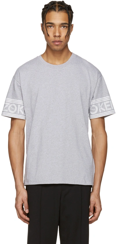 Kenzo Grey Logo Sleeves T-shirt