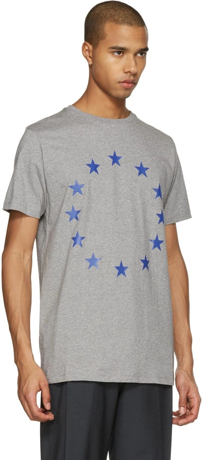 Shop Etudes Studio Grey Europa Stars T-shirt