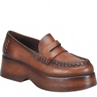 Kork-ease Korkease Pixie Platform Penny Loafer In Brown