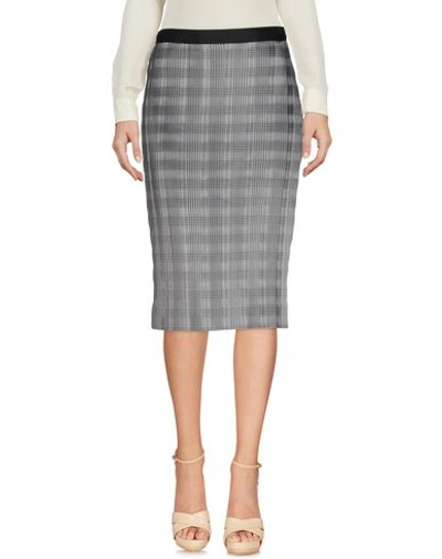 Shop Alexander Wang Knee Length Skirt In Grey