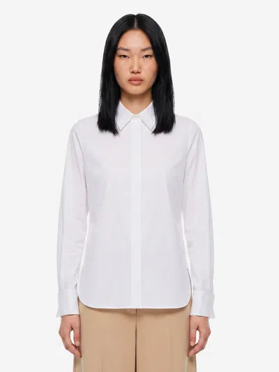 Max Mara Camicia Knut In Cotone In White