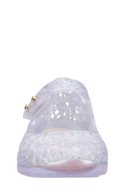 Mini Melissa Campana Mary Jane Flat In Multi