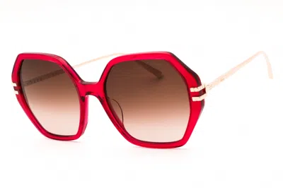 Chopard Geometric-frame Sunglasses In Red