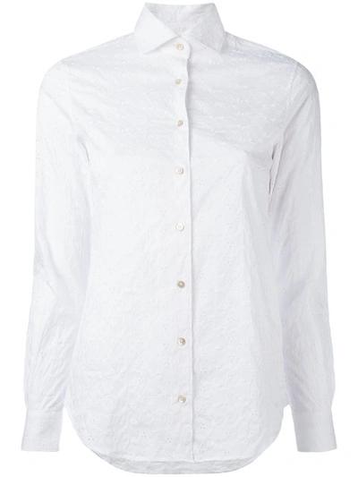Xacus Broderie Anglaise Shirt In Белый