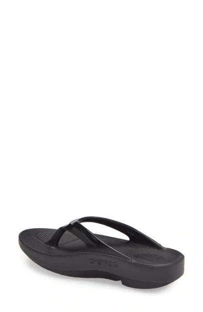 Oofos Oolala Flip Flop In Black