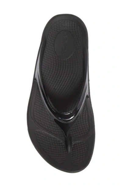 Oofos Oolala Flip Flop In Black