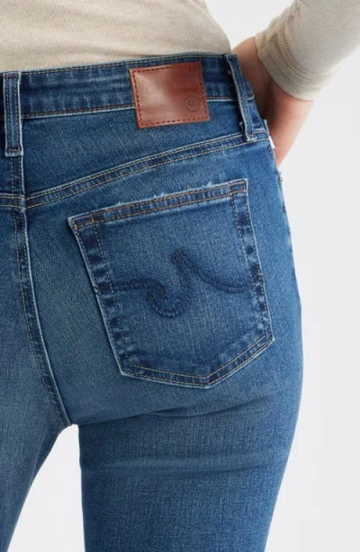 Ag Farrah Mid Rise Bootcut Jeans In Blue