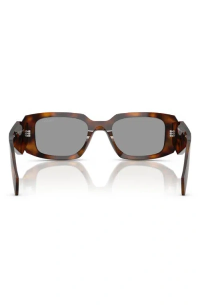 Prada 51mm Rectangular Sunglasses In Tortoise/grey