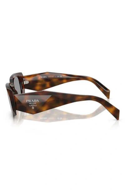 Prada 51mm Rectangular Sunglasses In Tortoise/grey