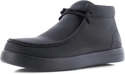 Volcom Wide Width Chill Work Chukka Boot In Black