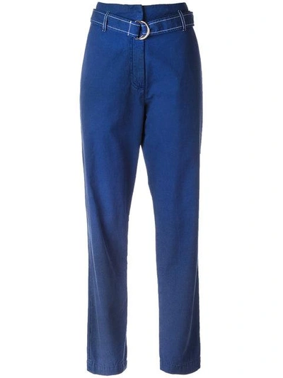 Shop Vanessa Bruno Athé D-ring Belted Trousers In 711