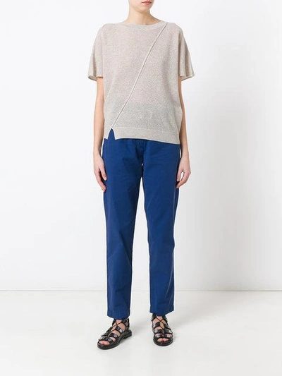 Shop Vanessa Bruno Athé D-ring Belted Trousers In 711