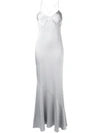 GALVAN cut-out detail gown,DRYCLEANONLY