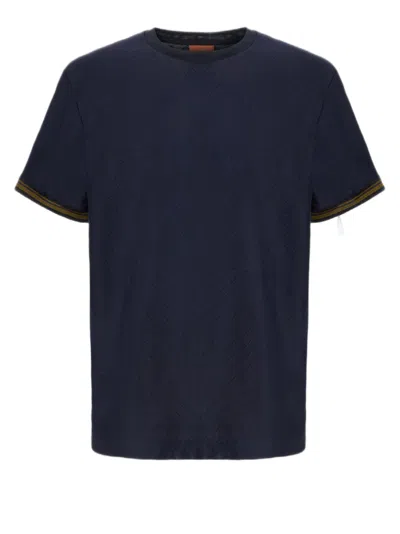 Missoni Zigzag-pattern T-shirt In Blue