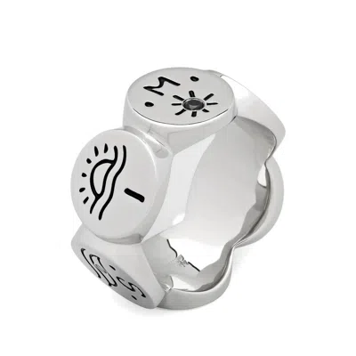 Tom Wood Patterned Rings In Metallic