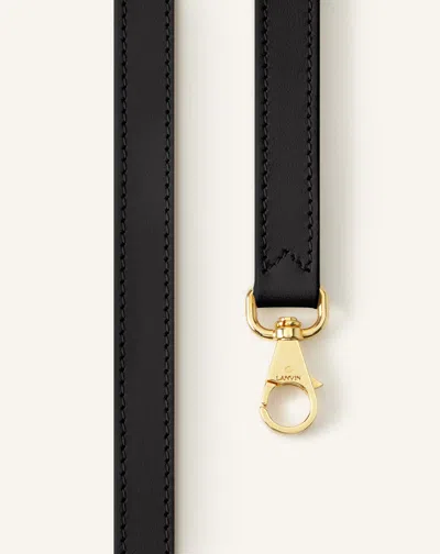Lanvin Compagnon Small Asymmetrical Bag With A Python Finish In Black